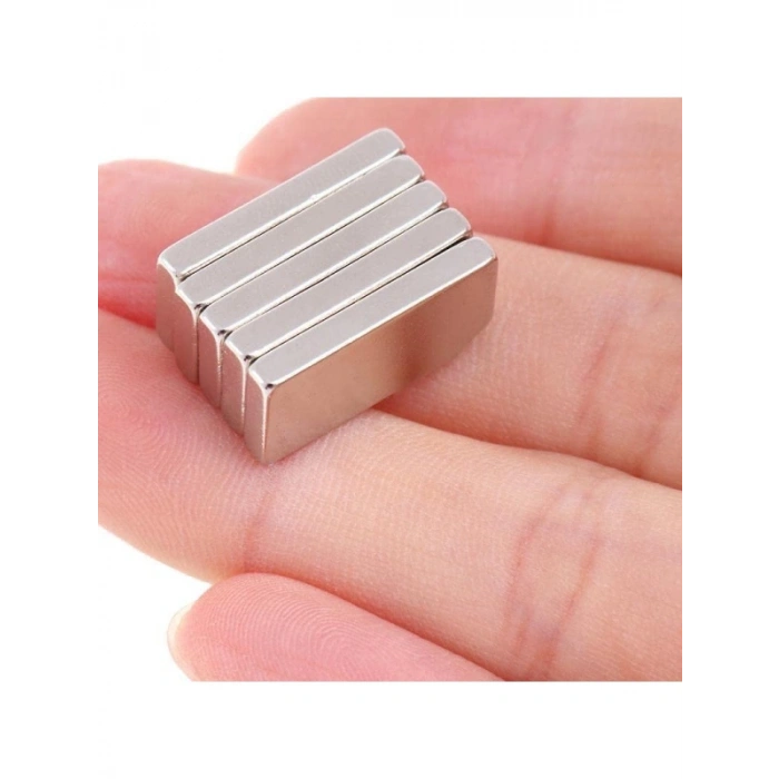 Neodyum Dikdörtgen Blok Mıknatıs - 20x10x3 mm (5 Adet)