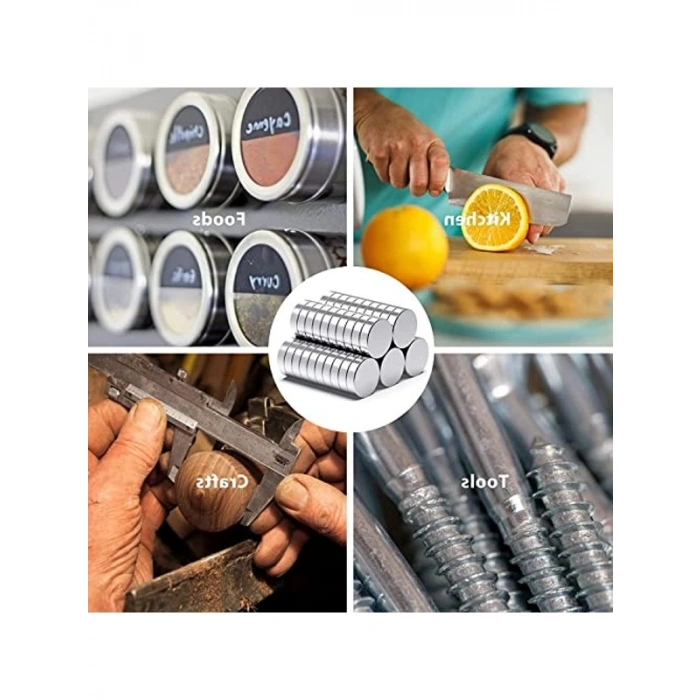 Neodyum Yuvarlak Disk Magnet, Ø8x2 mm, 30 Adet