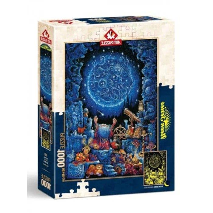 Neon Astroloji Temalı 1000 Parça Puzzle, Eğlenceli Zihinsel Gelişim İçin