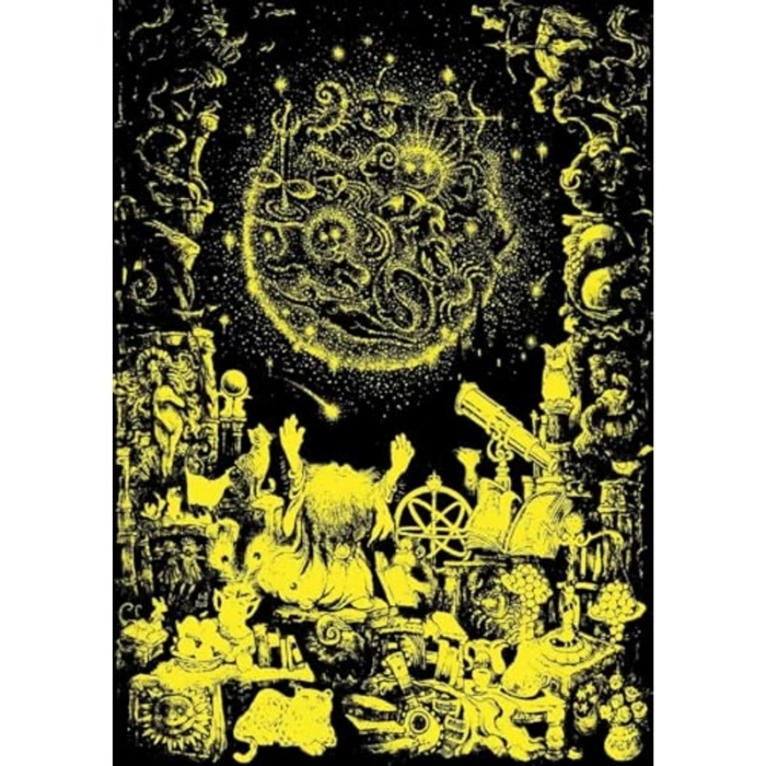 Neon Astroloji Temalı 1000 Parça Puzzle, Eğlenceli Zihinsel Gelişim İçin