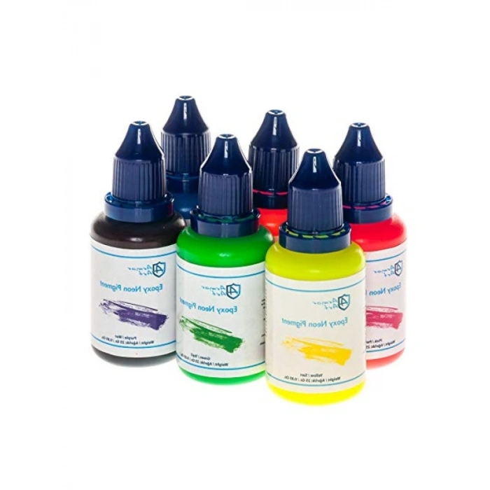 Neon Pigment Seti, 6 Renkli Epoksi Pigment