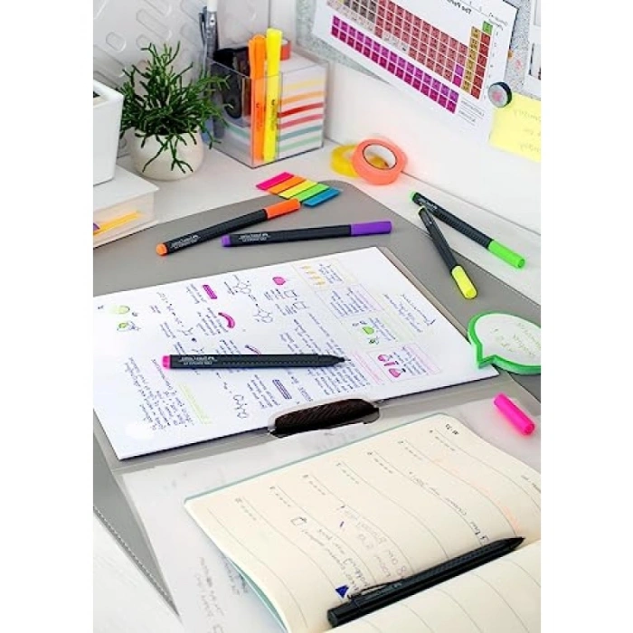 Neon Renklerde İnce Keçe Uçlu Kalem Seti - 5li