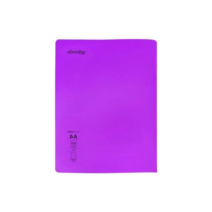 Neon Renkli 3lü A4 Defter Seti - 60 Yaprak