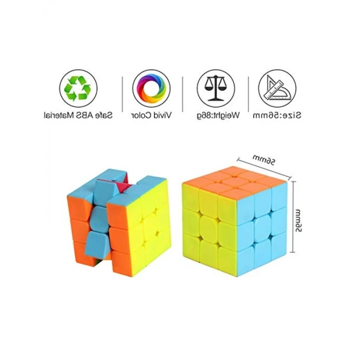 Neon Renkli Zeka Sabır Küpü - 3x3x3