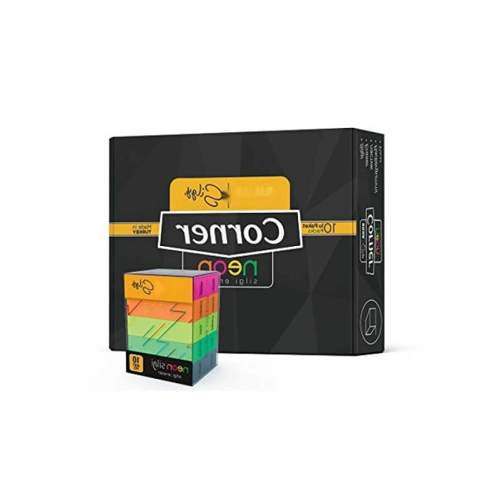 Neon Silgi Seti - 10lu Pratik ve Leke Bırakmayan