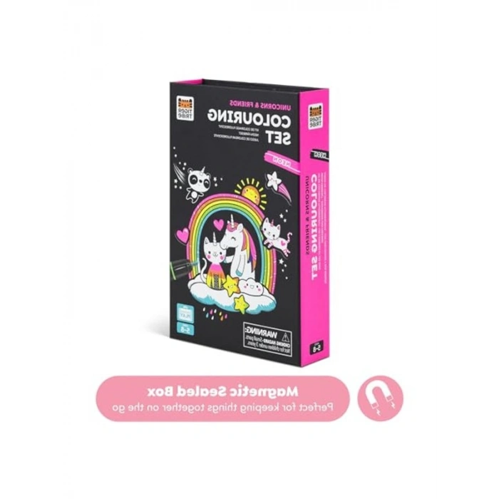 Neon Unicorn Boyama Seti, Çizim Seti ile Eğlenceli Aktiviteler