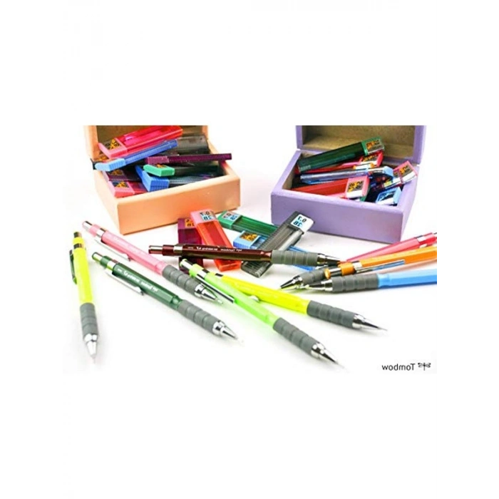 Neon Yeşil Renkli 0.7 mm Grip Mekanik Kurşun Kalem