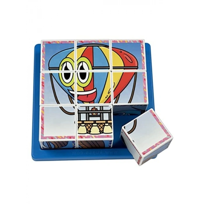 Neşeli Taşıtlar Puzzle Seti - 6 Farklı Yapboz