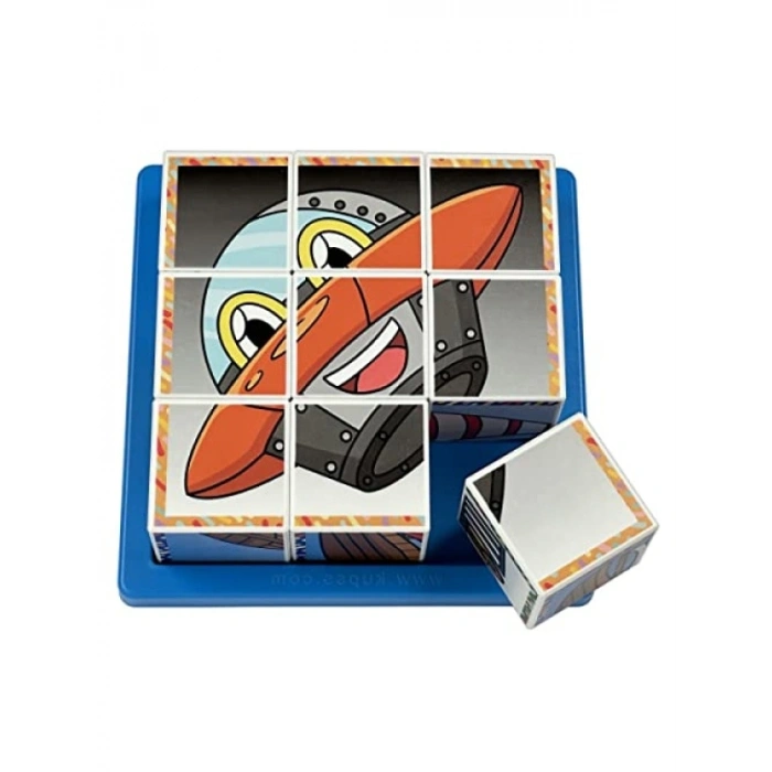 Neşeli Taşıtlar Puzzle Seti - 6 Farklı Yapboz