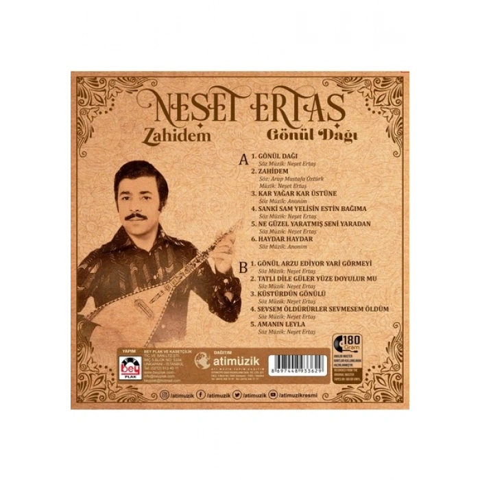 Neşet Ertaş - Zahidem / Gönül Dağı - Plak