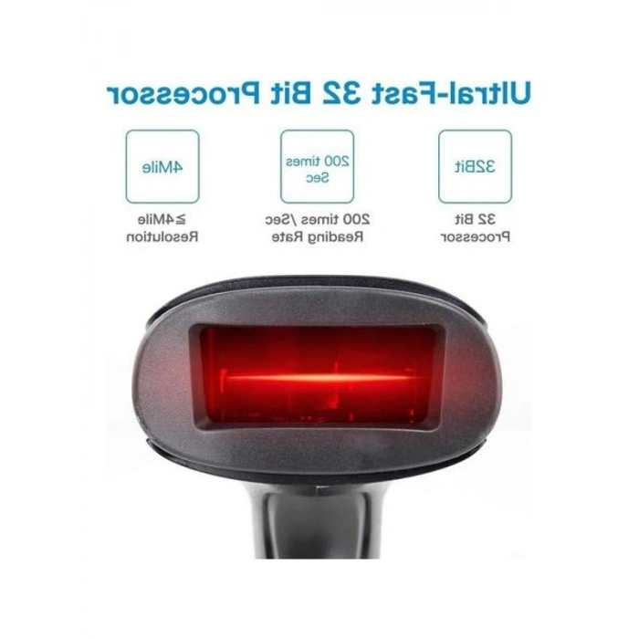 Netum F-16 Qr Kod Karekod 1D 2D Kablolu Barkod Okuyucu