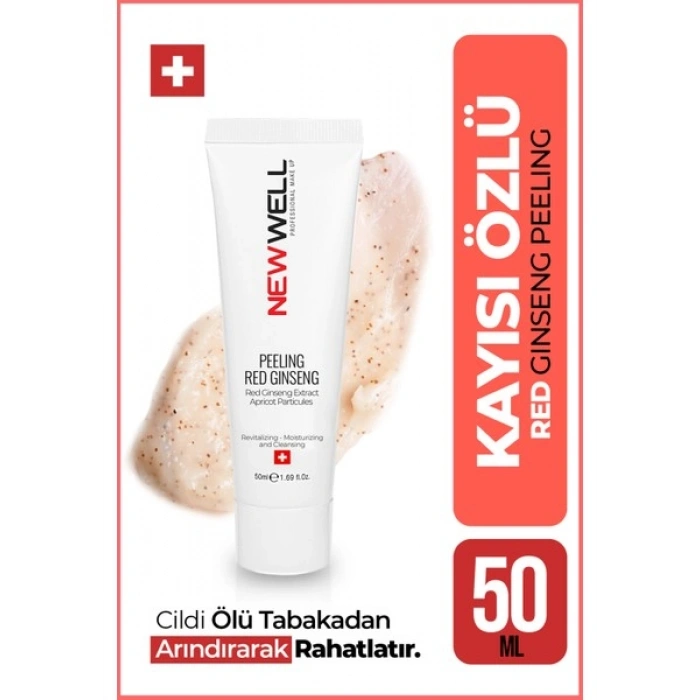 New Well Kırmızı Ginseng Peeling 50 ml Cildi Ölü Tabakadan Arındırır ve Rahatlatır