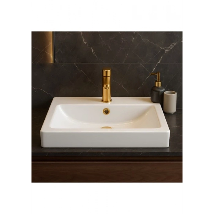 Newarc Aqua Beyaz Delikli Lavabo 60x46 Cm AQU.L.060