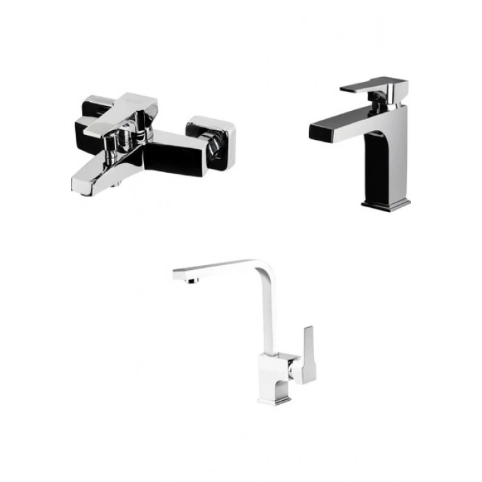 Newarc Aqua Lavabo, Banyo, Evye Batarya Set 941511-941521-941881L