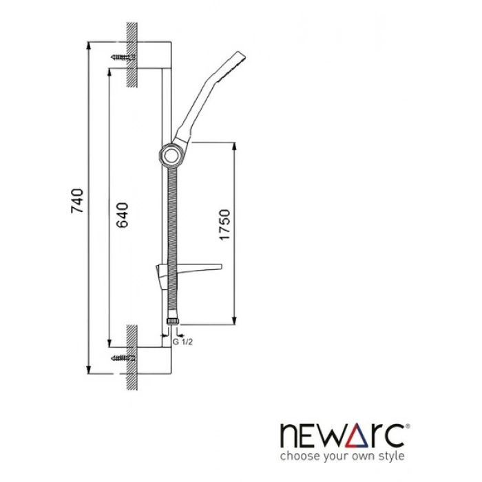 Newarc Aqua Siyah Sürgülü Üst Takım 430525R-05