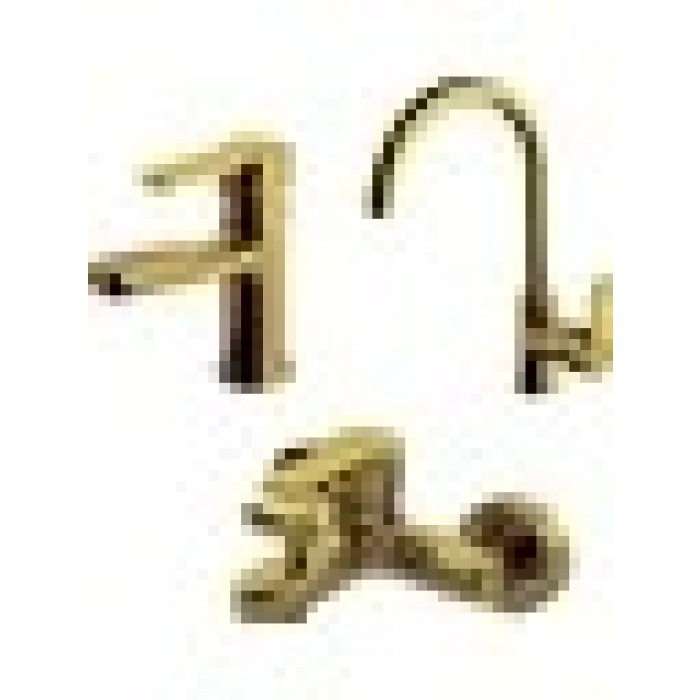 Newarc Domino Altın Banyo,evye,lavabo Bataryası Set 971538-971528-971518