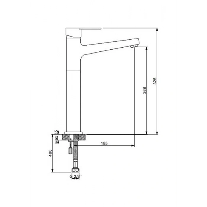 Newarc Domino Krom Çanak Tipi Lavabo Bataryası 971001
