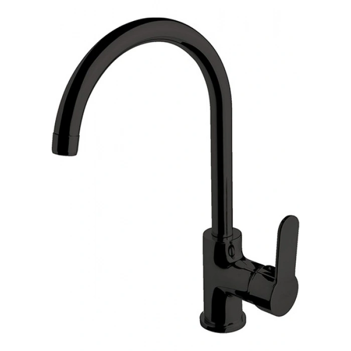 Newarc Domino Siyah Evye Lavabo Banyo Bataryası Set 971531B-971521B-971511B