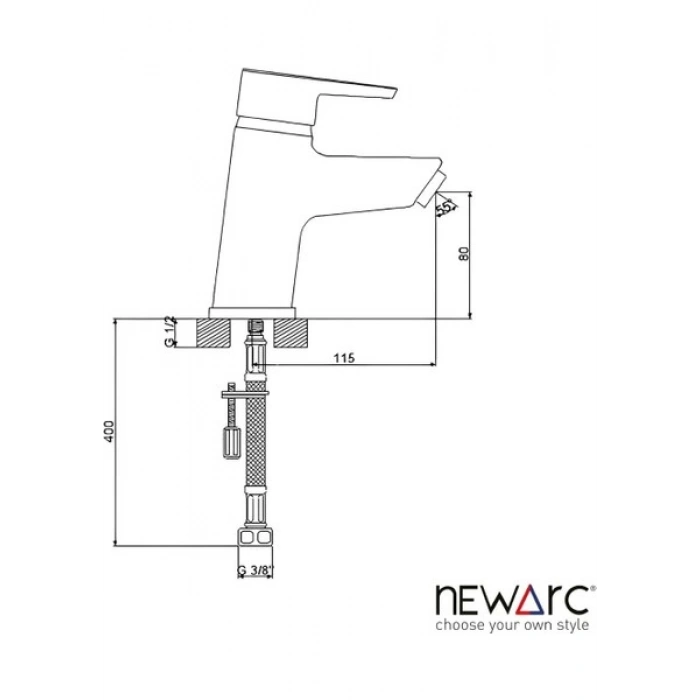 Newarc Energy Krom Lavabo Bataryası 891521