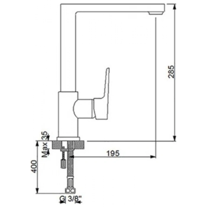 Newarc Loft Evye Bataryası Krom 921731 Yeni