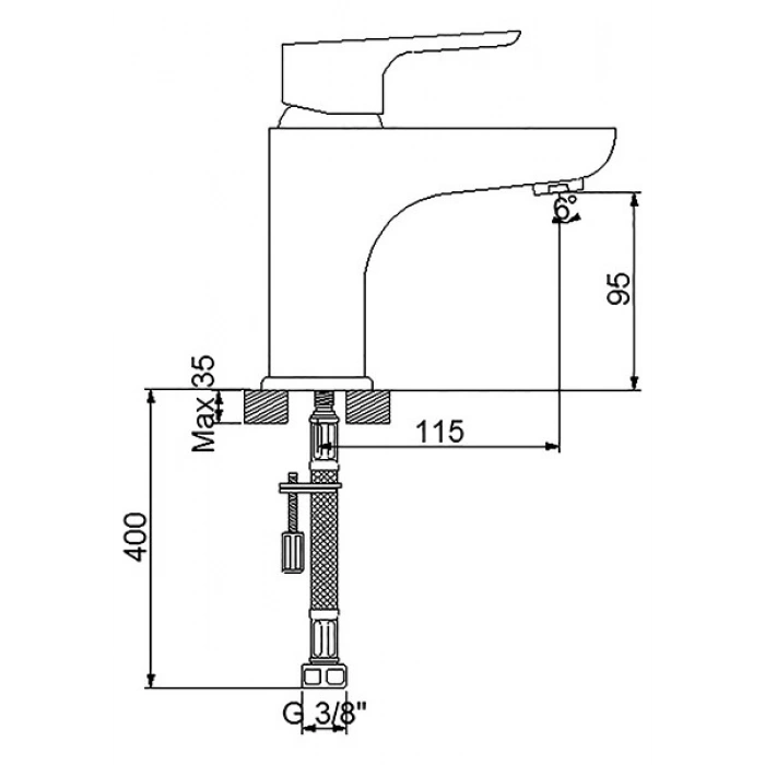 Newarc Loft Krom Lavabo Bataryası 921521