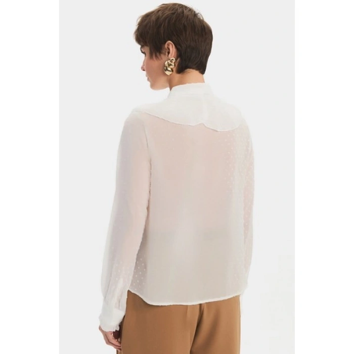 NG Style Flok Baskılı Bluz