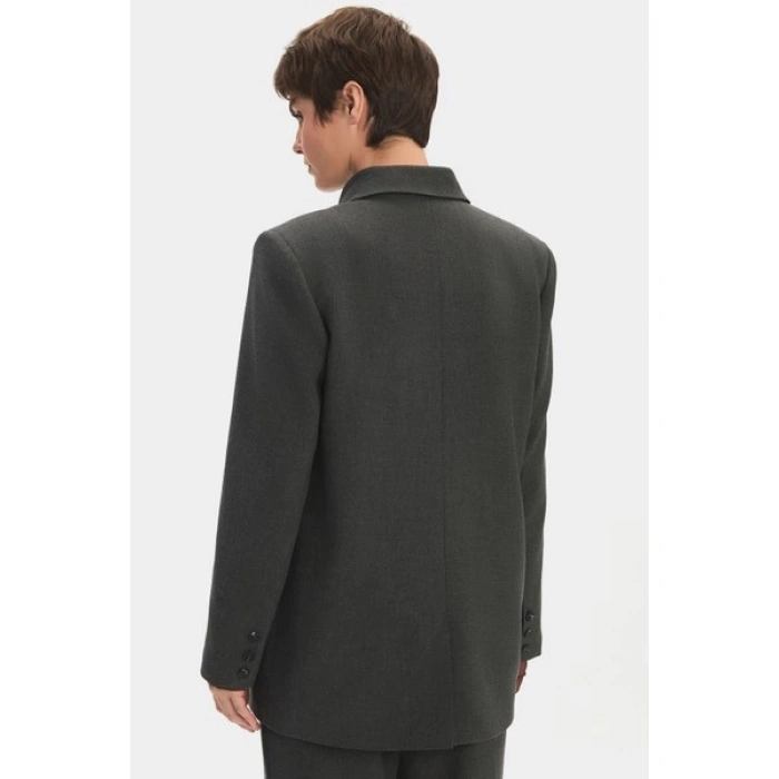 NG Style Kadın Oversize Kruvaze Kapama Blazer Ceket