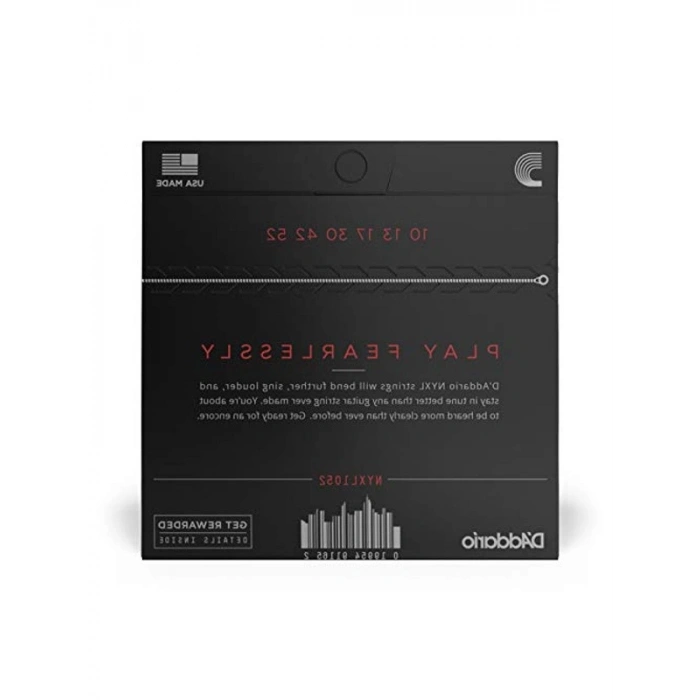 Nickel Wound Elektro Gitar Teli Seti, 10-52 Ölçüsü