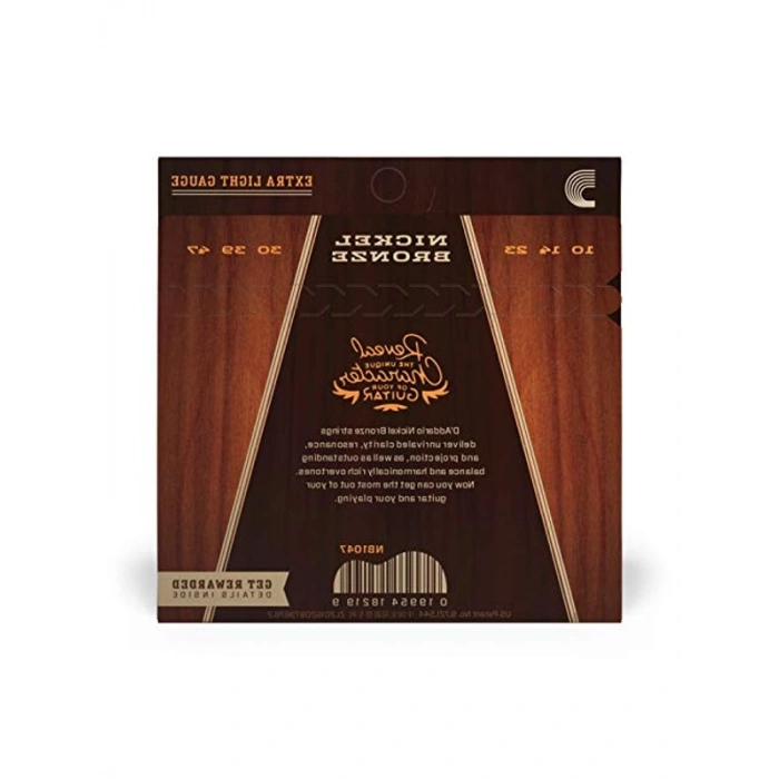 Nikel Bronz Akustik Gitar Teli, 10-47 Ölçü ile