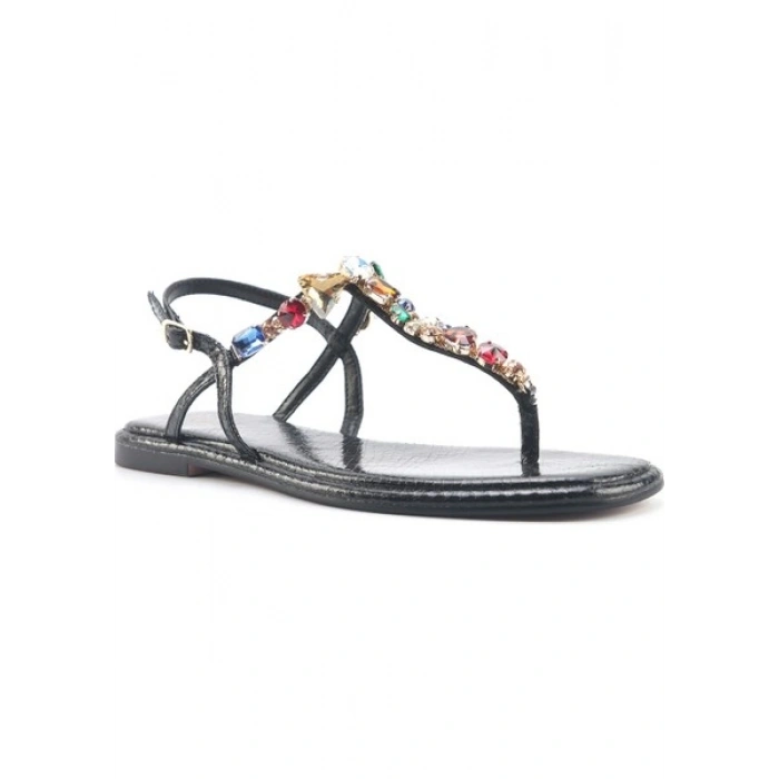 Nine West Orane 5fx Siyah Kadın Düz Sandalet