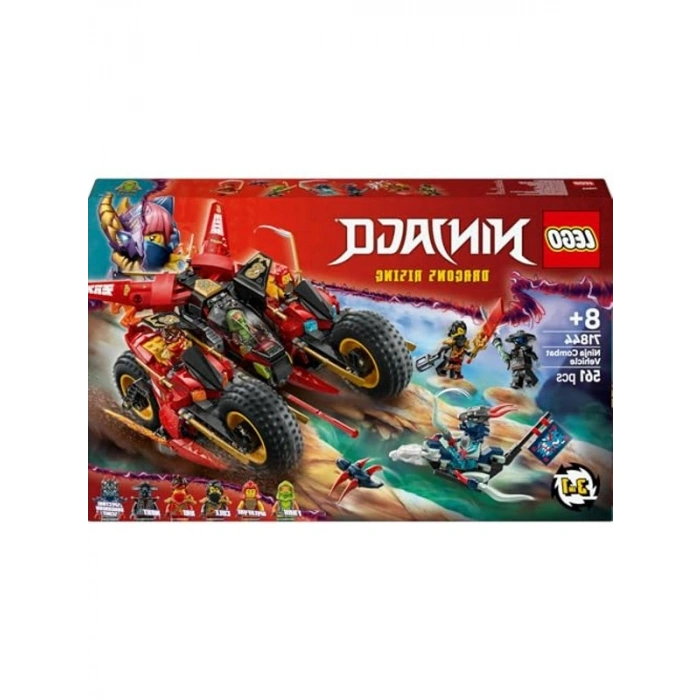 Ninja Savaş Aracı Seti: 561 Parça ile 2 Motosiklet ve 6 Minifigür