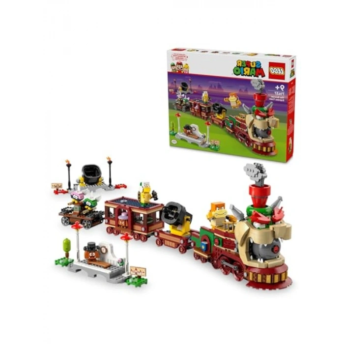 Nintendo Temalı Bowser Ekspres Treni Seti, 1392 Parça Eğlenceli Yapım