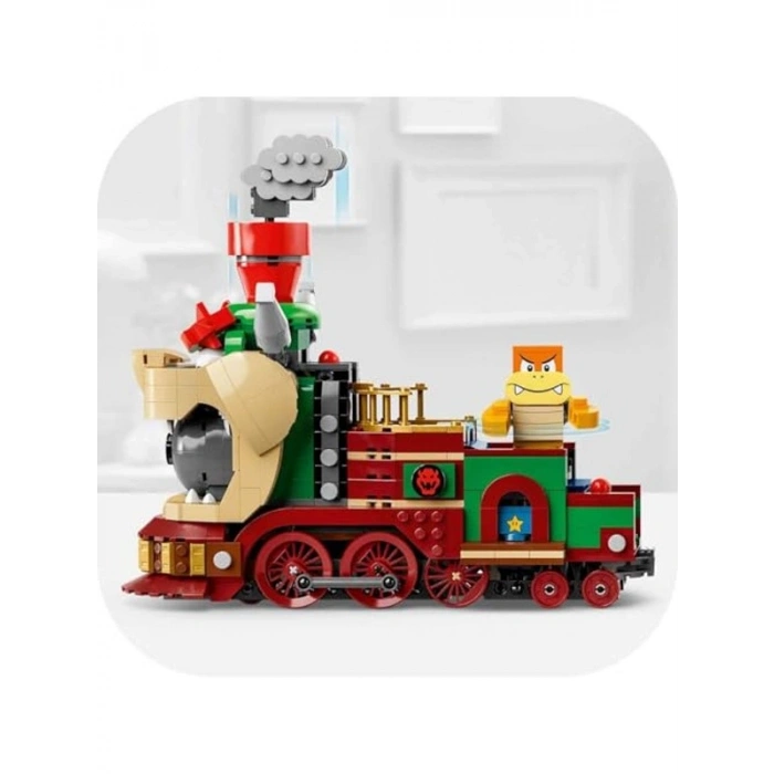 Nintendo Temalı Bowser Ekspres Treni Seti, 1392 Parça Eğlenceli Yapım