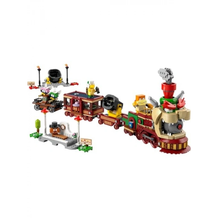 Nintendo Temalı Bowser Ekspres Treni Seti, 1392 Parça Eğlenceli Yapım