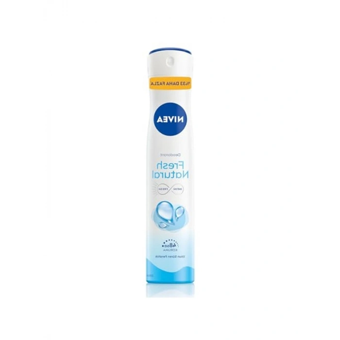NIVEA Kadın Sprey Deodorant Fresh Natural Ter ve Ter Kokusuna Karşı 48 Saat Deodorant Koruması 200ml