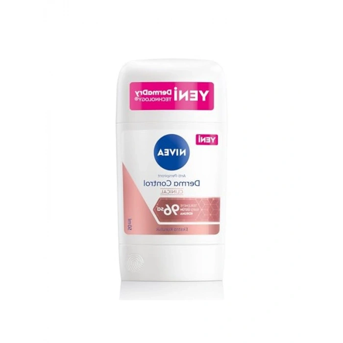 NIVEA Kadın Stick Deodorant Derma Control Clinical 50 ml, C Vitamini ile Koltuk Altı Kararma Karşıtı, 96 Saat Anti-perspirant Koruma