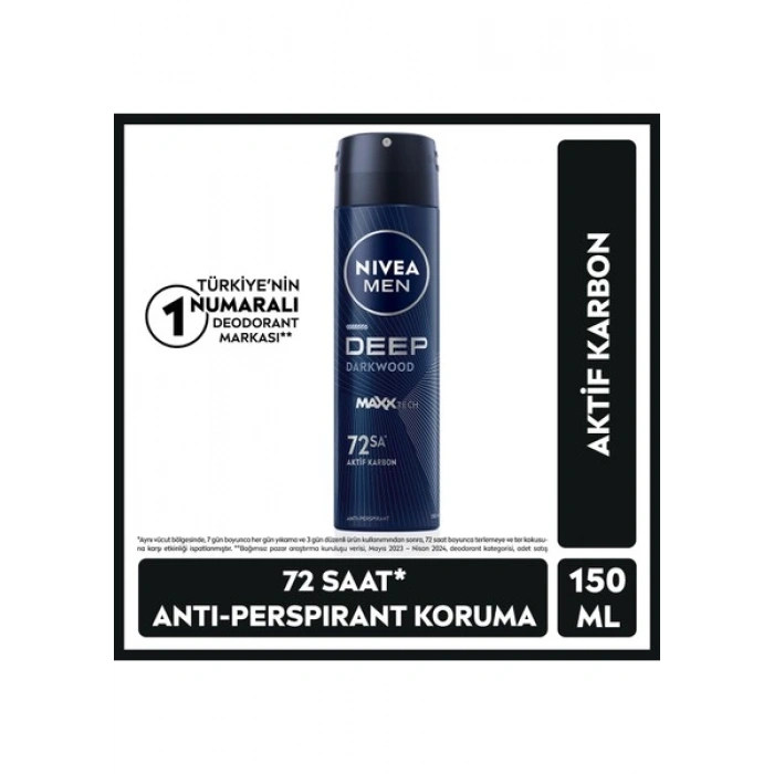 Nivea Men Deep Darkwood Deodorant 150 ml