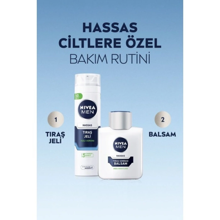 Nivea Men Hassas Tıraş Jeli - Alkolsüz, Papatya ve E Vitamini ile Zenginleştirilmiş, 200 ml, Ultra Glide Teknolojisi ile Yakın ve Konforlu Tıraş