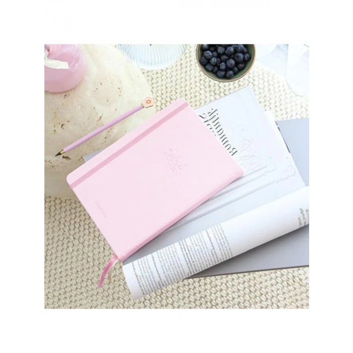 Noktalı A5 Bullet Journal Defteri, 140 gr, 80 Yaprak, Cotton Candy Renk