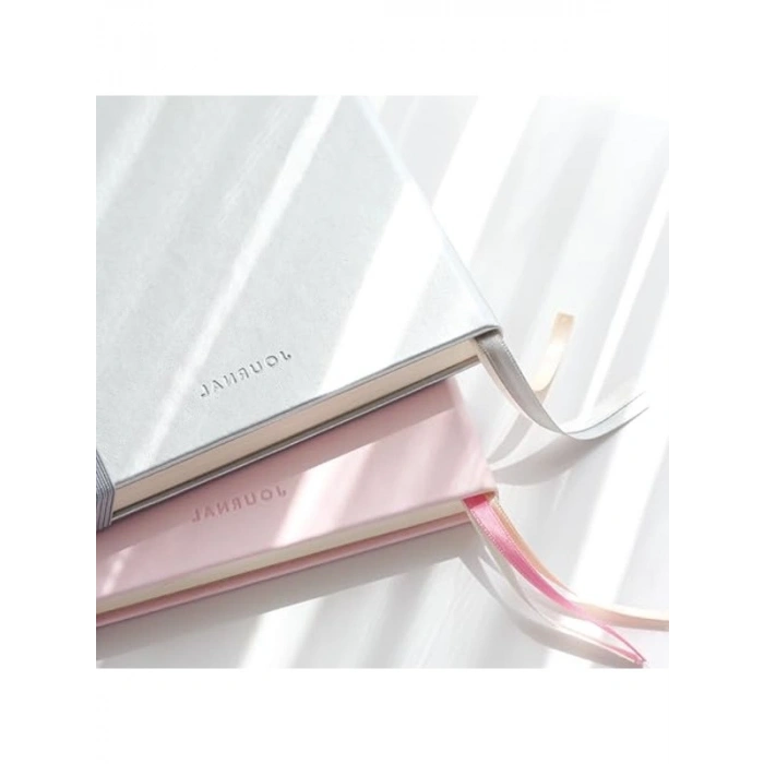 Noktalı Defter, A5 Boyut, 140 gr Kağıt, 80 Yaprak, Silver Glow