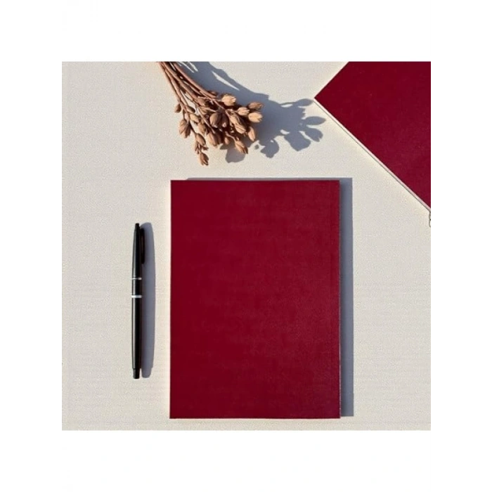 Noktalı Not Defteri, 64 Yaprak, A5 Boyut, Bordo
