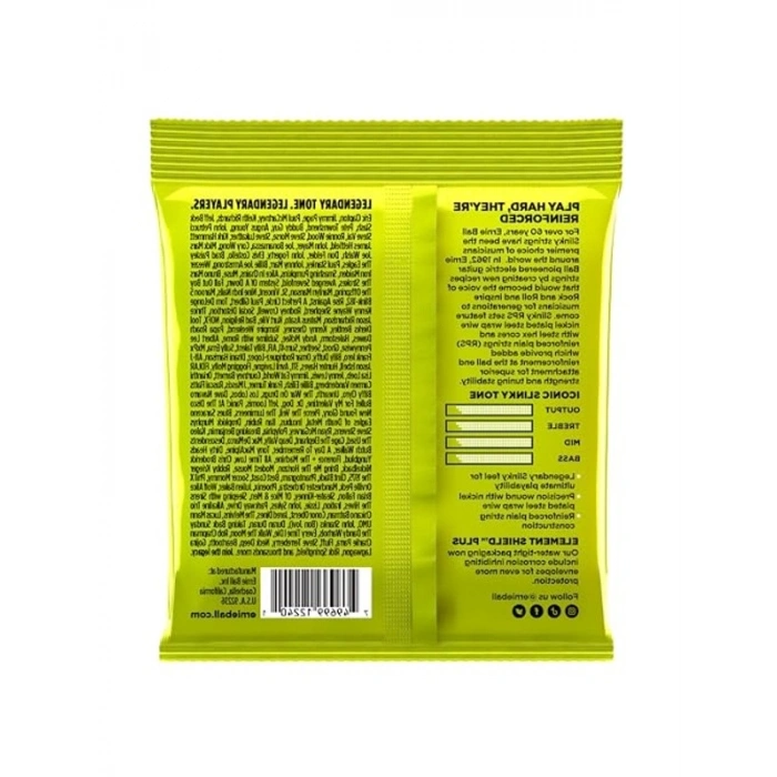 Normal Slinky Nikel Sarılı Elektro Gitar Telleri, Ölçü 10-46