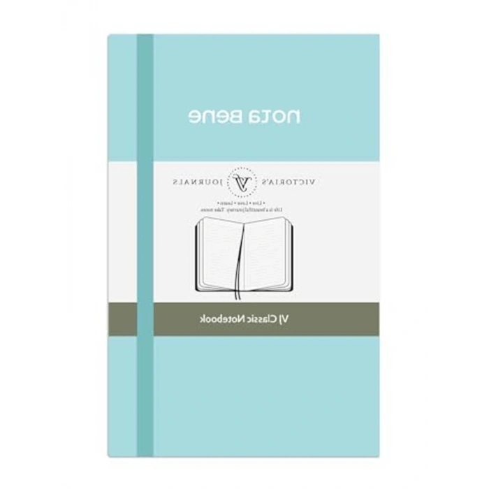 Nota Bene Classic Sert Kapak Defter, Mavi, 9x14 cm