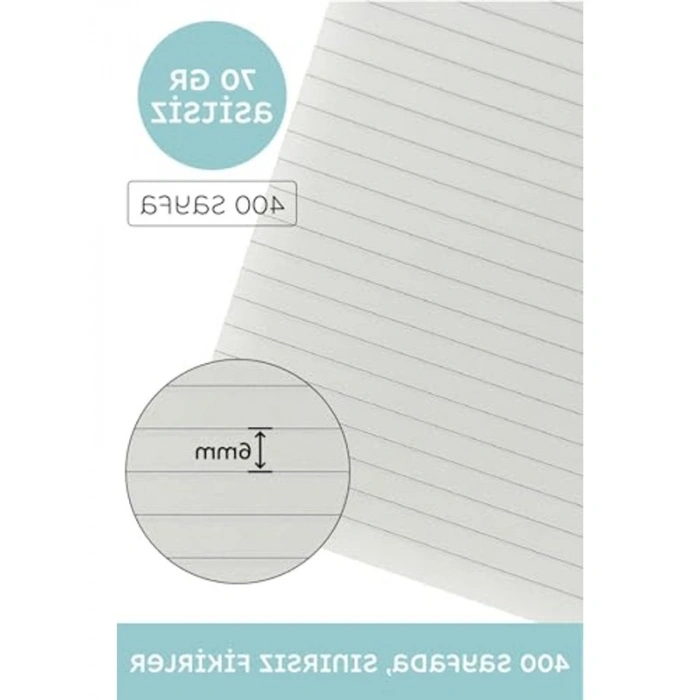 Nota Bene Classic Sert Kapak Defter, Mavi, 9x14 cm