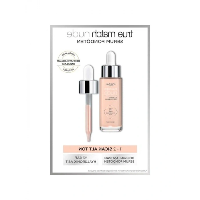 Nude Fondöten Serum, 1-2 Rosy Light