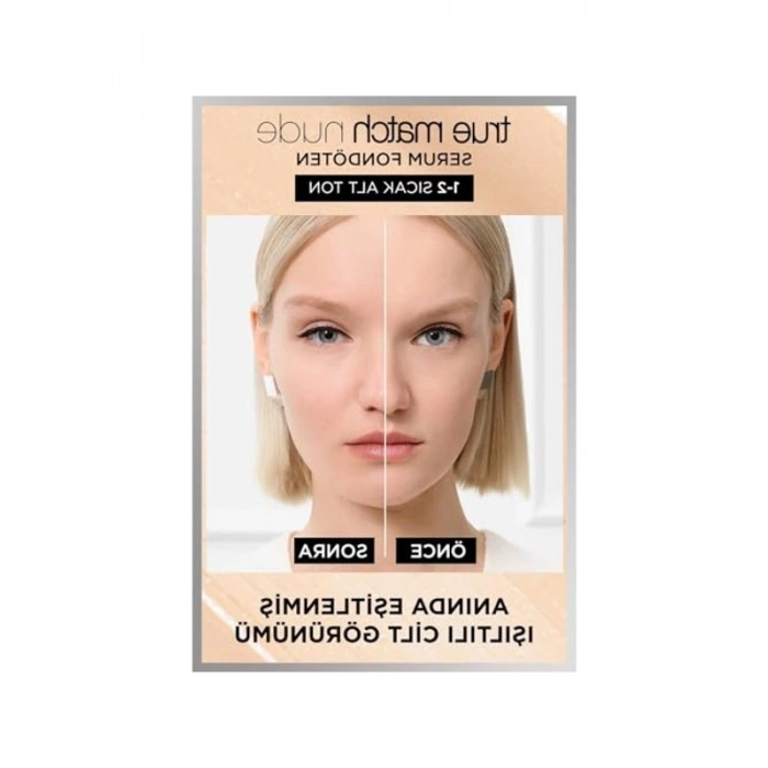 Nude Fondöten Serum, 1-2 Rosy Light
