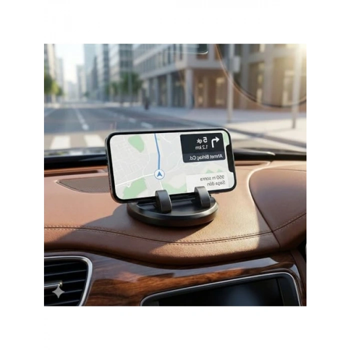 Numaratörlü Araç İçi Kaymaz Telefon Tutucu