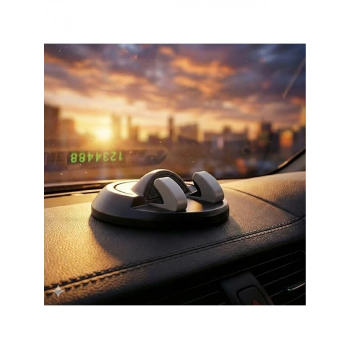 Numaratörlü Araç İçi Kaymaz Telefon Tutucu