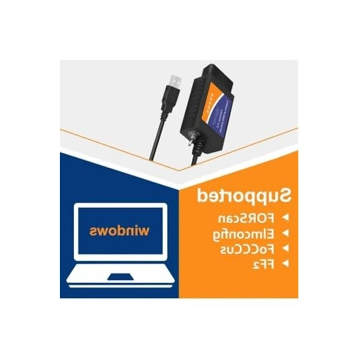OBD2 Araç Arıza Tespit Cihazı - USB V1.5 Versiyonu
