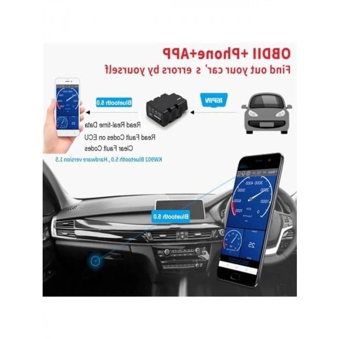 OBD2 Arıza Tespit Cihazı, Bluetooth ile Bağlantı